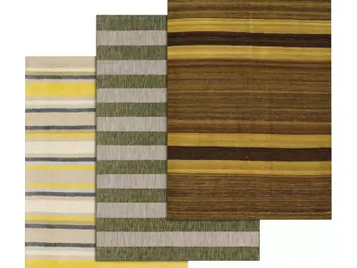 Rug Set 1900 3D model