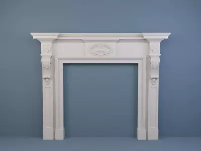 Georgian style fireplaces series No9 3D model