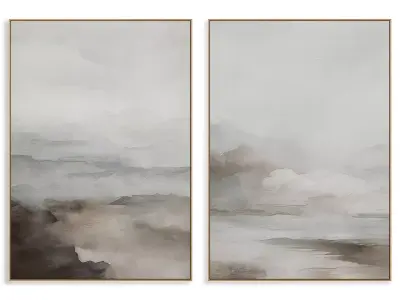 Abstract Painting Frame set 3D model 359