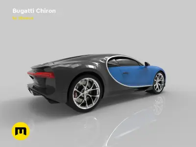 Bugatti chiron 3D print model