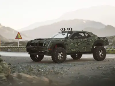 Dodge Challenger SRT Camo 3D model