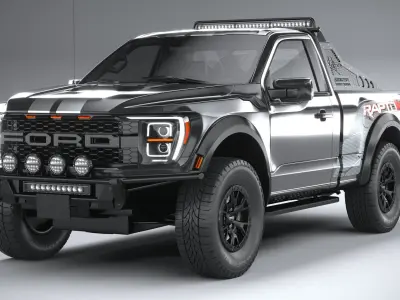 F150 Raptor R 2023 short 3D model