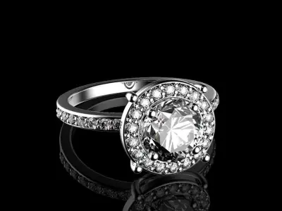 3 Asst Engagement Ring Collection 3D Model Pack