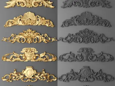 Ornament and Cartouches Collection Vol 01  47 Item 3D model