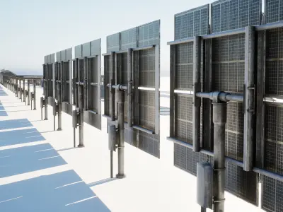 Solar Panel Pack Vol 01 Low-poly 3D model