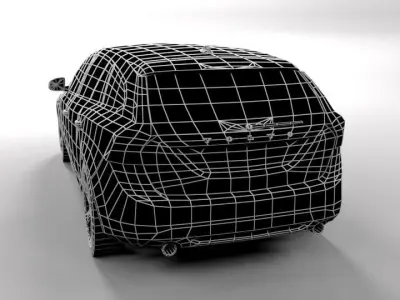 VOLVO V60 2011 LOWPOLY Low-poly 3D model