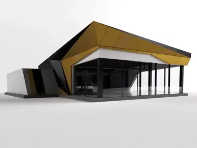 Car Showroom 3D model