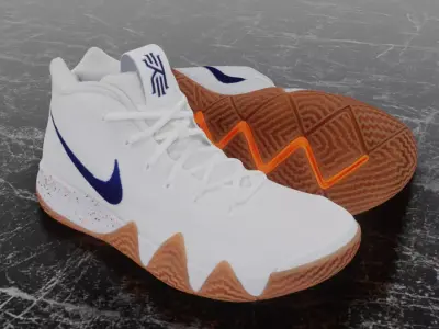 NIKE KYRIE 4 UNCLE DREW 3D SHOES Low-poly 3D model