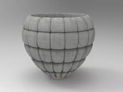 Hiz Vase Low-poly 3D model