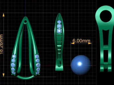 Earrings - 2 - 3D print model