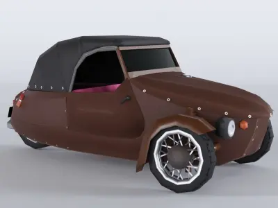 Velorex 350 rigged Low-poly 3D model