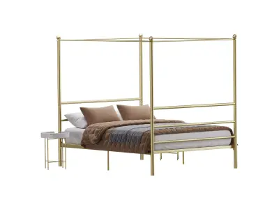 Mainstays Metal Canopy bed 3D model