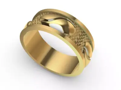 COFFEE BEAN RING 3D print model