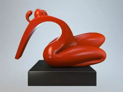 Female sculpture forms P 3D print model