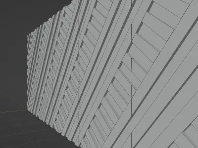 Wall wood seamless set2 V27 3D model