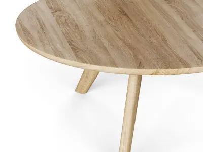 Round coffe table 3D model purchase