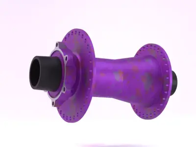 Bicycle wheel hub  AR VR model Low-poly 3D model