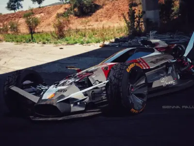 Senna Rally Fighter V12 Low-poly 3D model