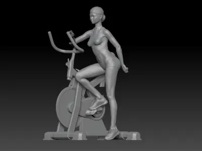 SPINNING CLASS GIRL 4 3D print model