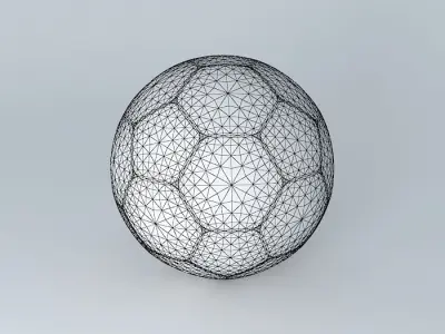 Football ball Free 3D model