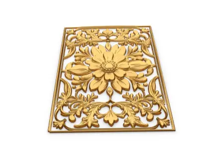 classical door decor 14 3D model