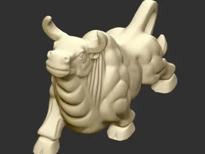 bull statue 3D print model