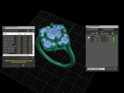engagement rings  3D print model
