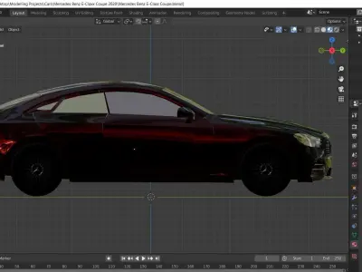 Mercedes Benz E-class Coupe 3D model