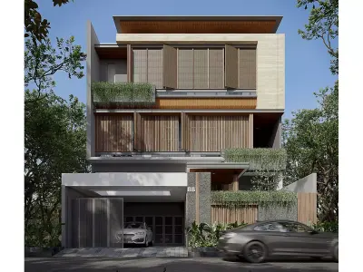 3D EXTERIOR MODERN 3D model