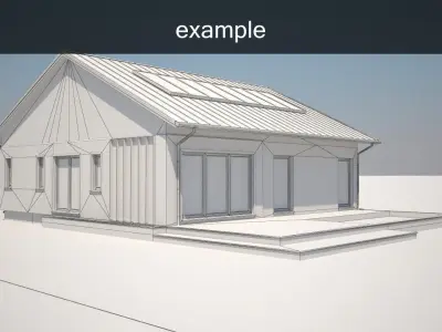 Example house model Free 3D model
