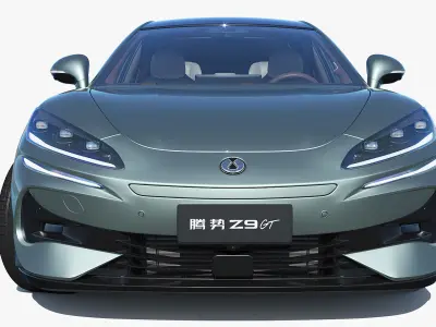 2025 BYD Denza Z9 GT E3 Hybrid with interior model 3D model