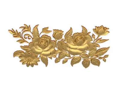 Classic carved decor ornament 411  3D model