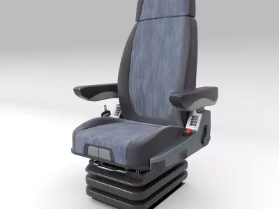 General Truck and Bus Driver Seat 3D model