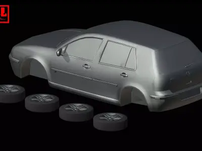 Volkswagen Golf IV Mk4 1997-2006 3D print model