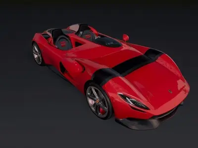 Ferrari Monza Inspired Version 3d model Low-poly 3D model