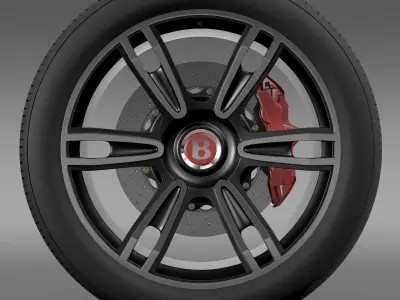 Bentley Continental GT wheel 2 3D model