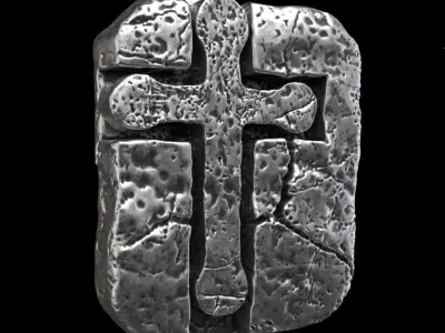 Pendant jewelry Jesus cross vol3  3D print model