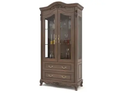 Classic European style Display Cabinet Collection 2 3D model