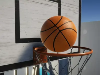Basketball court - Gest Low-poly 3D model