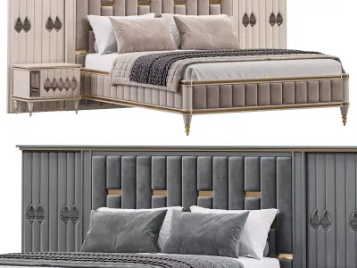 Diamond Luxury Bed By Evgor Collection 3D model