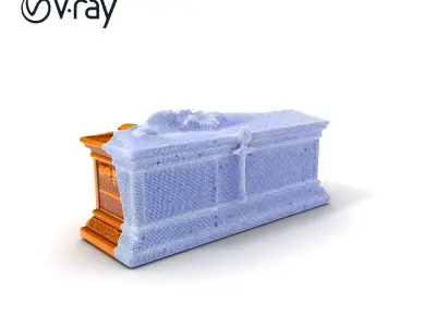 Ancient Egyptian Sarcophagus Model Pack for HighDetail Scenes Low-poly 3D model