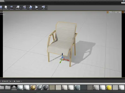 Dedon Toan Nguyen Wa Chair UE4 Low-poly 3D model