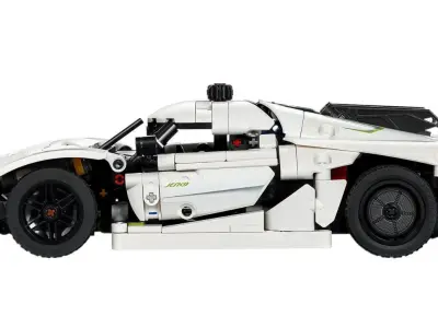 PixelBricks3D - LEGO Koenigsegg Jesko Absolut White  3D print model