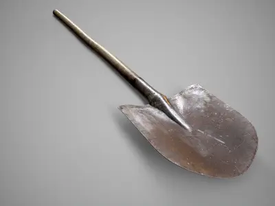 Shovel Low-poly 3D model