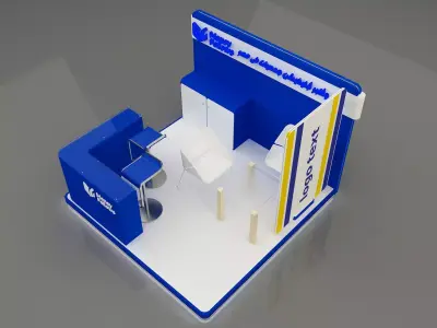 Booth Exhibition Stand a653b 3D model