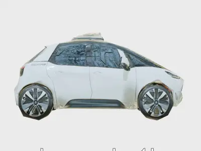 Futuristic Flying Taxi Concept Car 3D Model Low-poly 3D model