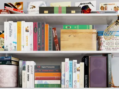 Set 121 book shelf 3D model