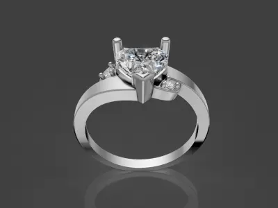 Woman Lux Ring 3D print model