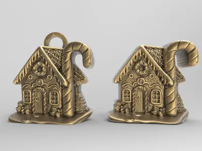 christmas home cookie decor 2 3D print model