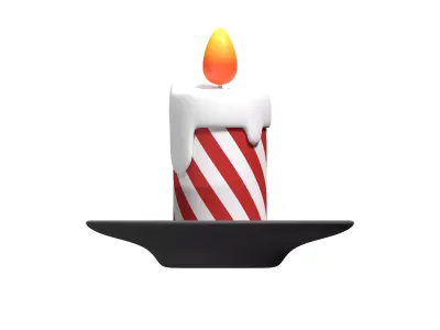 candle 3D model